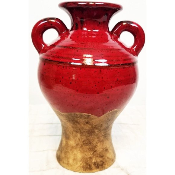 Southern Living Home Olive Jar Trio Red Vase Brown Greek Italian Mediterranean - Picture 6 of 12